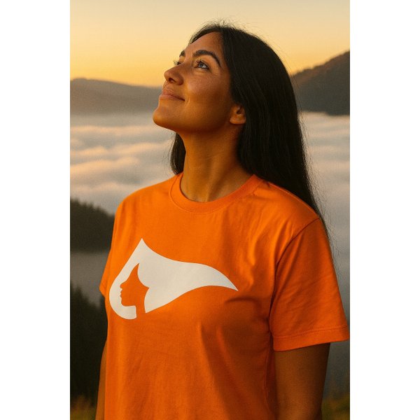 Camiseta Ladies Legendários - Laranja + Branco